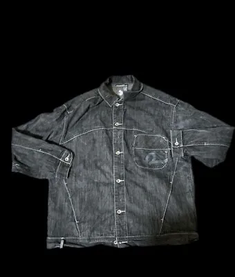 Super Fire Evisu Like Vintage Coogie Like Denim Jacket Size Xl Fits A L • $50