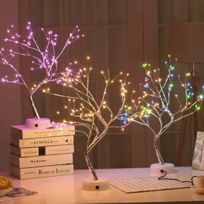 £15.69 • Buy LED Blossom Tree Bonsai Light Table Bedside Lamp Home Room Party Christmas Decor