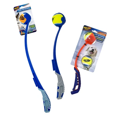 £10.95 • Buy NERF Dog Ball Thrower Air Strike Deluxe Hands-Free Toy Easy Pickup 3 Sizes