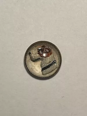 Vintage Glass Dome Button Scotty Dog • $10