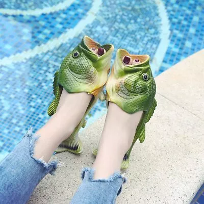 Funny Slippers Man Footwear Family Shoes Parent-child Sandals Fish Slippers • $22.83