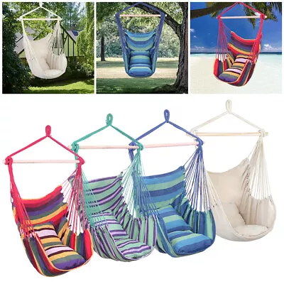 $29.39 • Buy Swing Chair Hammock Hanging Rope Seat Portable Garden Patio Outdoor Yard Porch