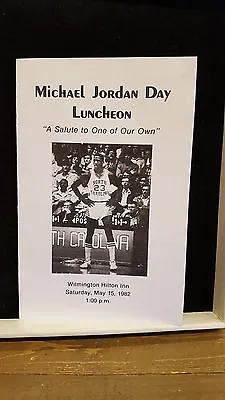 Original 1982 Michael Jordan Day Luncheon Pamphlet UNC Incredible Piece Rookie  • $1800