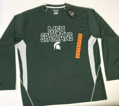 Mens Champion Elite Michigan State Spartans Long Sleeve Pullover Shirt • $21