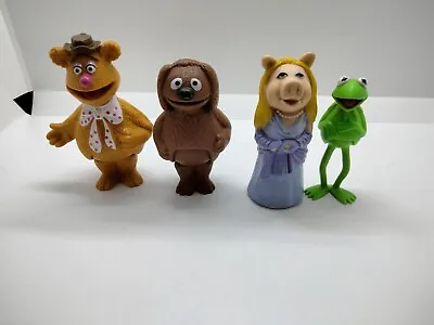  1978 Fisher Price Muppet Players Stick Puppets KERMIT Miss PIGGY FOZZY ROWLF  • $25