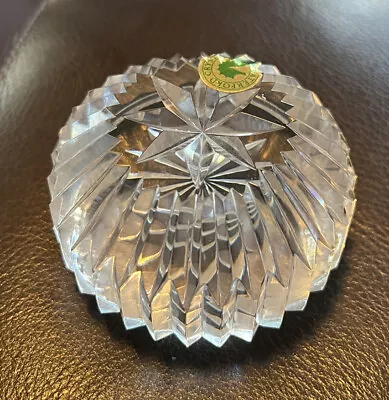 VINTAGE WATERFORD CRYSTAL (With Sticker) ROUND PAPERWEIGHT Older #4744 • $16.99