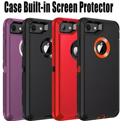 Heavy Duty Case For IPhone 7 8 Plus Tough Shockproof Full Body Protective Cover • $11.99