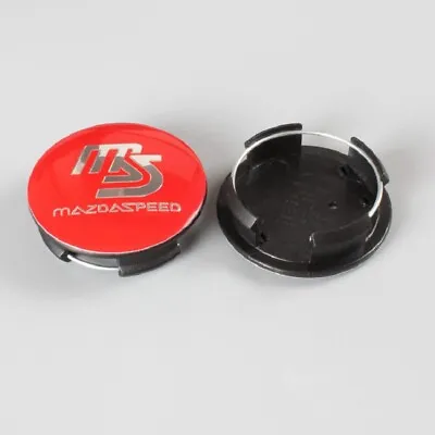 4PCS 56mm Car Wheel Center Caps Wheel Hub Caps For Mazda MAZDASPEED Emblem Red • $29.99