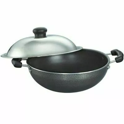 Prestige Omega Select Plus Round Base 20cm Wok Kadai/Frying Cooking With Lid • $60.99