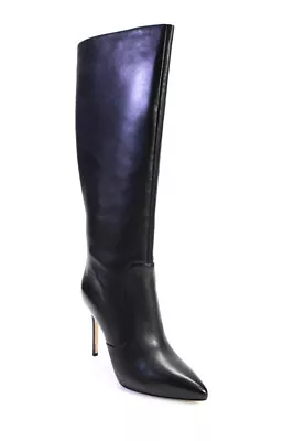 Michael Michael Kors Womens Knee High Rue Stiletto Boots Black Leather Size 8M • $149