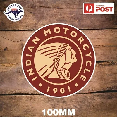 Indian Motorcycle Sticker Retro Vintage Logo 1901 • $6.10