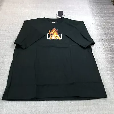 New Hood By Air Shirt Mens Extra Large Flames Logo HBA Graphic Tee Fire XL • $98.88