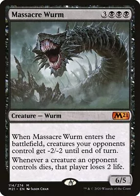 MTG Magic The Gathering Massacre Wurm (114/470) Core Set 2021 NM • $3.95