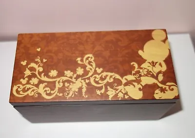 Disney Parks Small Wooden Mickey Mouse Jewelry Keepsake Box New • $39.99