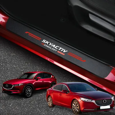 For Mazda 3 6 CX3 CX5 MX5 Accessories Car Door Sill Cover Scuff Plate Protector  • $38.71