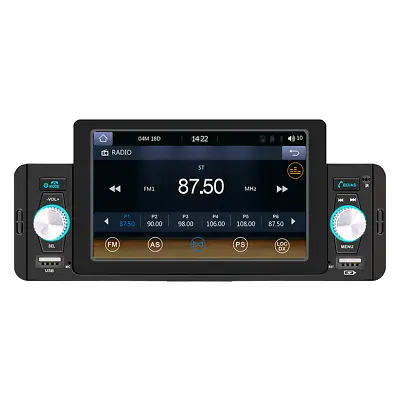 Bluetooth Car 1DIN Radio MP5 Player USB FM Mirror Link Android/Apple Carplay • $64.70