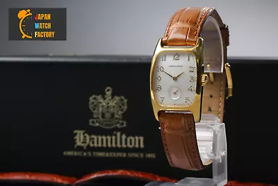Box & Paper [Near Mint] Hamilton Boulton 6264 White Dial Women's Quartz Watch • £261.04