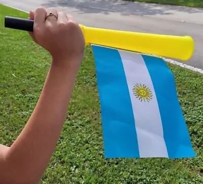 Argentina 14  Plastic Vuvuzela Horn With Country Flag Stadium Game • $10.99