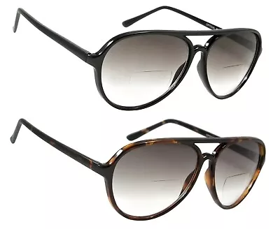 NWT Retro Aviator Sunreader Devon Classic Men Women Bifocal Reading Sunglasses • $10.95
