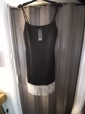 Nasty Gal Black Dress New Size12 • £8