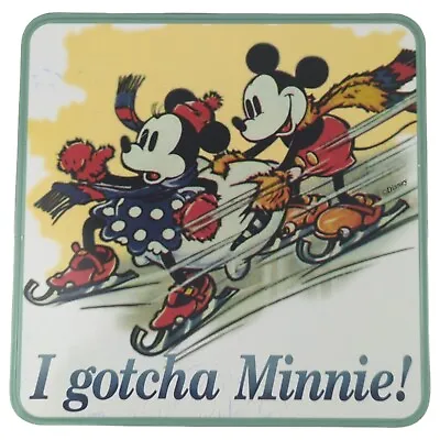  I Gotcha Minnie!  Mickey Mouse Tin Disney Ice Skating 1999 Series #1 Rare Vtg • $20