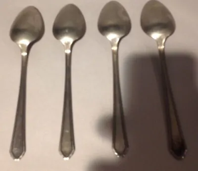 4 Dinner Soup Spoons NATIONAL SILVER PLATE  Silverware  NSC EPNS • $19.99