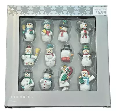 Vintage Target Christmas Ornaments Miniature Snowman Santa  2005 Lot Of 24 • $28