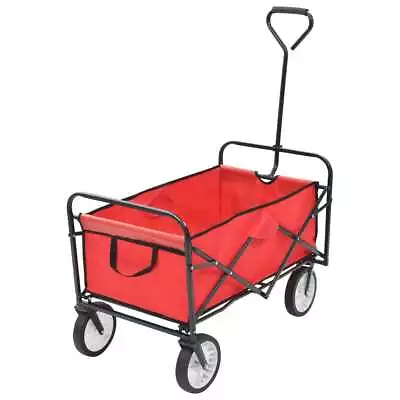 Foldable Garden Cart Hand Trolley Beach Fishing Wheels Wagon Collapsible • $115.55