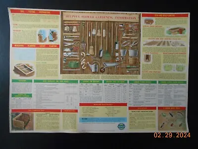 1954 Super Service Friendly Chevrolet Dealer Promo Ad Display Helpful Gardening • $14.99