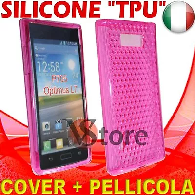 Cover Case For LG Optimus L7 P700 Fuchsia Gel Sico TPU Silicone • £3.36