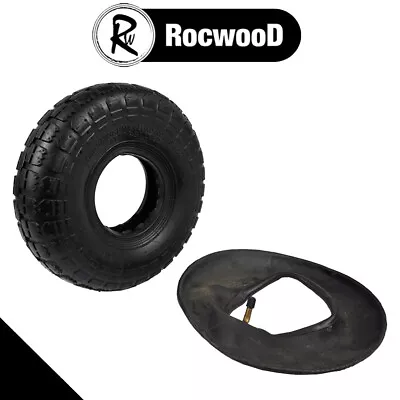 Tyre & Innertube 4.10/3.50-4 10  Wheelbarrow Wheel Pneumatic Tyre Plus Innertube • £8.99