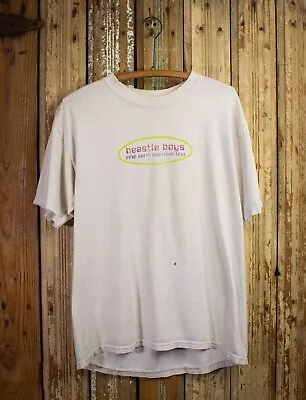 Vintage Beastie Boys North American Tour Concert Rap Tee 1998 White Large • $424