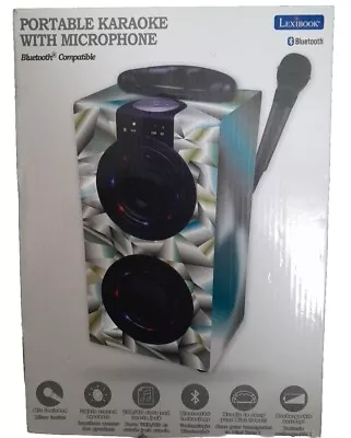 Portable Karaoke Machine With Microphone In BLACK Bluetooth Speaker System • £21.90