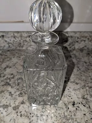 Vintage Mikasa Park  Crystal Decanter W Heavy Stopper • $74.99