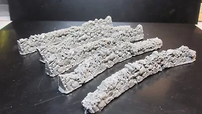£2.75 • Buy Resin Hand Cast Broken Assorted Walling Curve 5 Per Pack For 00 Gauge 4mm H0