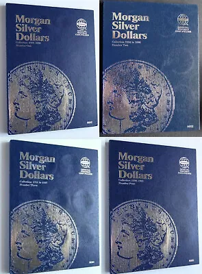 Set Of 4 - Whitman Morgan Silver Dollars Coin Folders Number 1-4 1878-1921 Book • $27.95