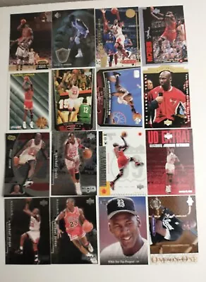 Lot Of (16) Michael Jordan Basketball Baseball Cards Chicago Bulls White Sox HOF • $35.99