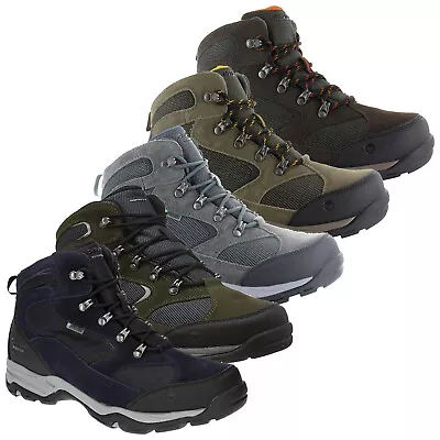 2024 Hi-Tec Mens Storm Waterproof Walking Boots Outdoor Hiking Shoes Trekking • £54.95