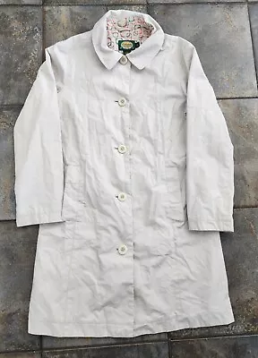 Vintage Women’s Small Cabela's Trench Coat White Lined Rain Jacket  • $25