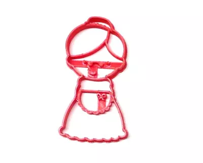 Mrs Claus With Details Dress Apron Hair Santa Wife Cookie Cutter Usa Pr3265 • $2.99