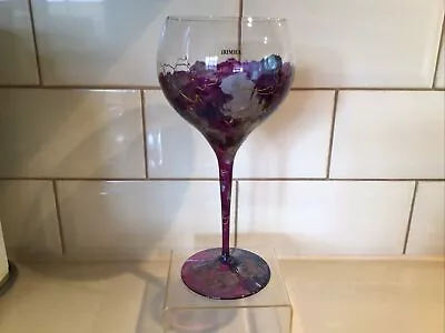 Irimiea - Exquisite Designs - Hand Painted - Large Wine Glass Goblet - 9” Tall. • £9.99