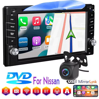 6.2  Car DVD GPS Head Unit Player Stereo Radio Navi Camera For Nissan Navara D40 • $199.99