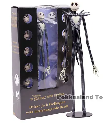 Nightmare Before Christmas Jack Skellington Action Figure Interchangeable Heads. • £34.64