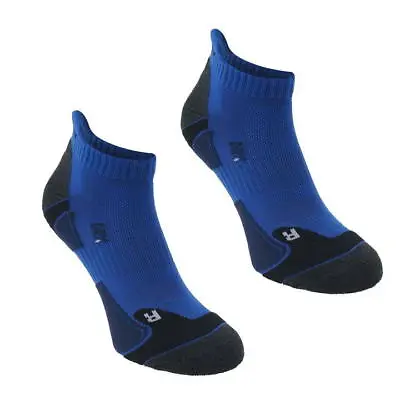 MENS KARRIMOR 2 PACK RUNNING PADDED TRAINING ANKLE SOCKS BLUE NAVY 7-11 Box11 (1 • £10.99