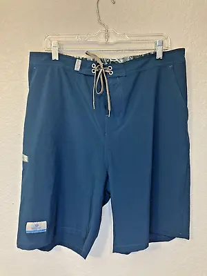 Mossy  Oak Fishing Mens XL Swim Surf Board Shorts Blue • $12