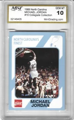 1989 North Carolina Michael Jordan #16 Collegiate Collection Gem Mint 10 • $60