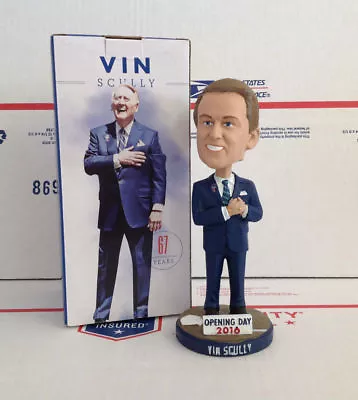 Vin Scully 2016 Los Angeles Dodgers Opening Day RETIREMENT Bobblehead SGA • $234.99