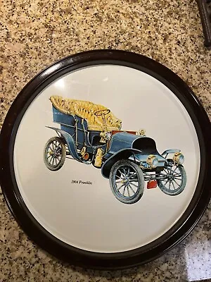 1904 Franklin Metal Serving Tray Antique Car Vtg Collectible Atlantic Can Co • $8.99