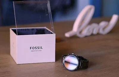 $189 • Buy Fossil The Carlyle HR Gen 5 44mm Case Men's Bracelet/Link Band Smart Watch - Smo