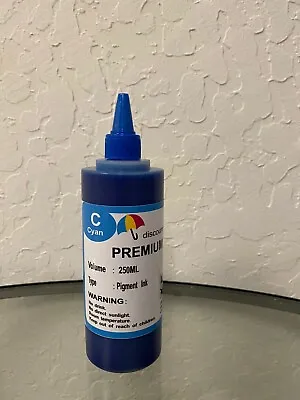 250ml Cyan Pigment Refill Ink For Epson Stylus Pro 3800 3880 7800 9800 • $14.90